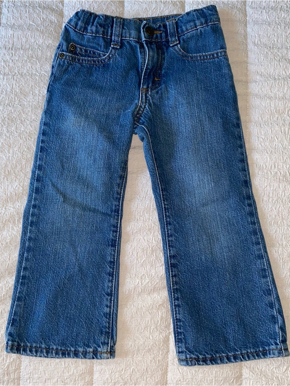 Wrangler Boys' Medium Blue Denim Jeans - Straight Leg